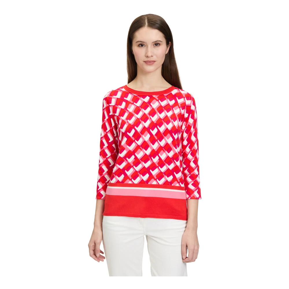 Betty Barclay Grafische Color-Block Trui Multicolor Dames