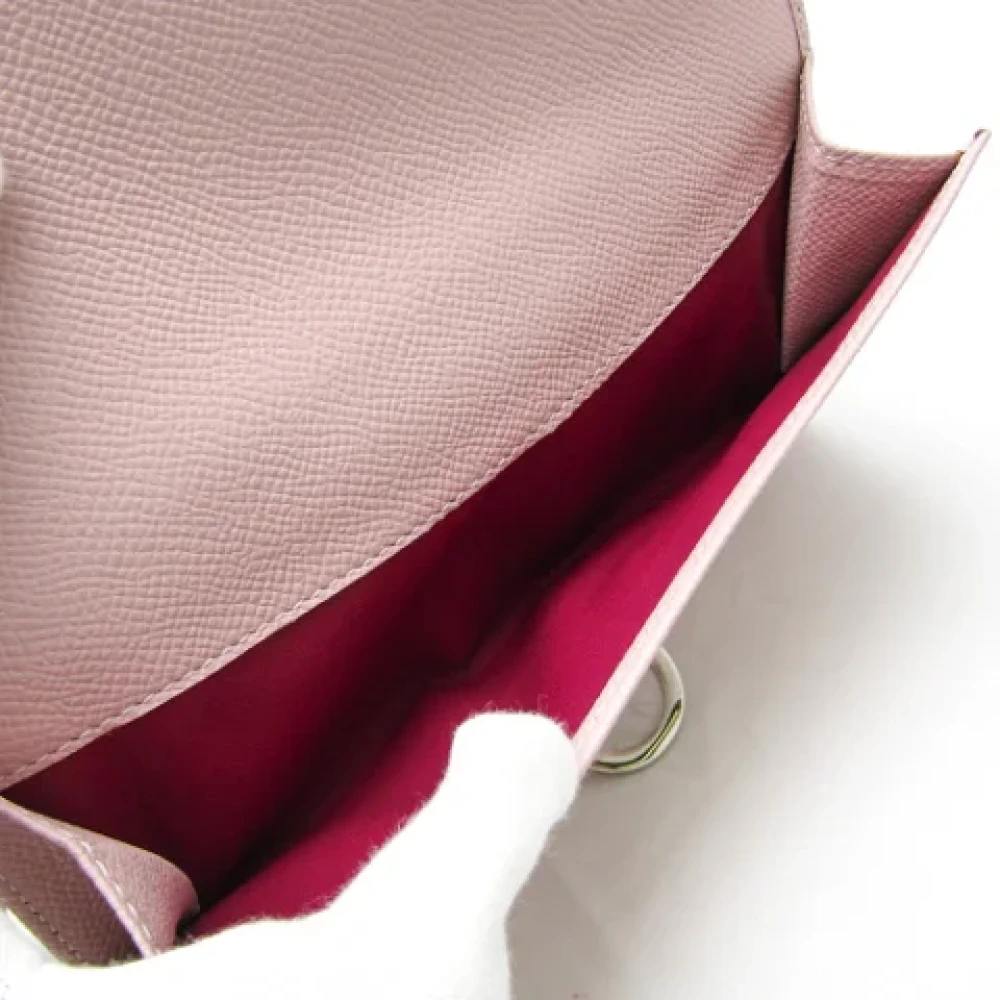 Bvlgari Vintage Pre-owned Leather wallets Pink Dames