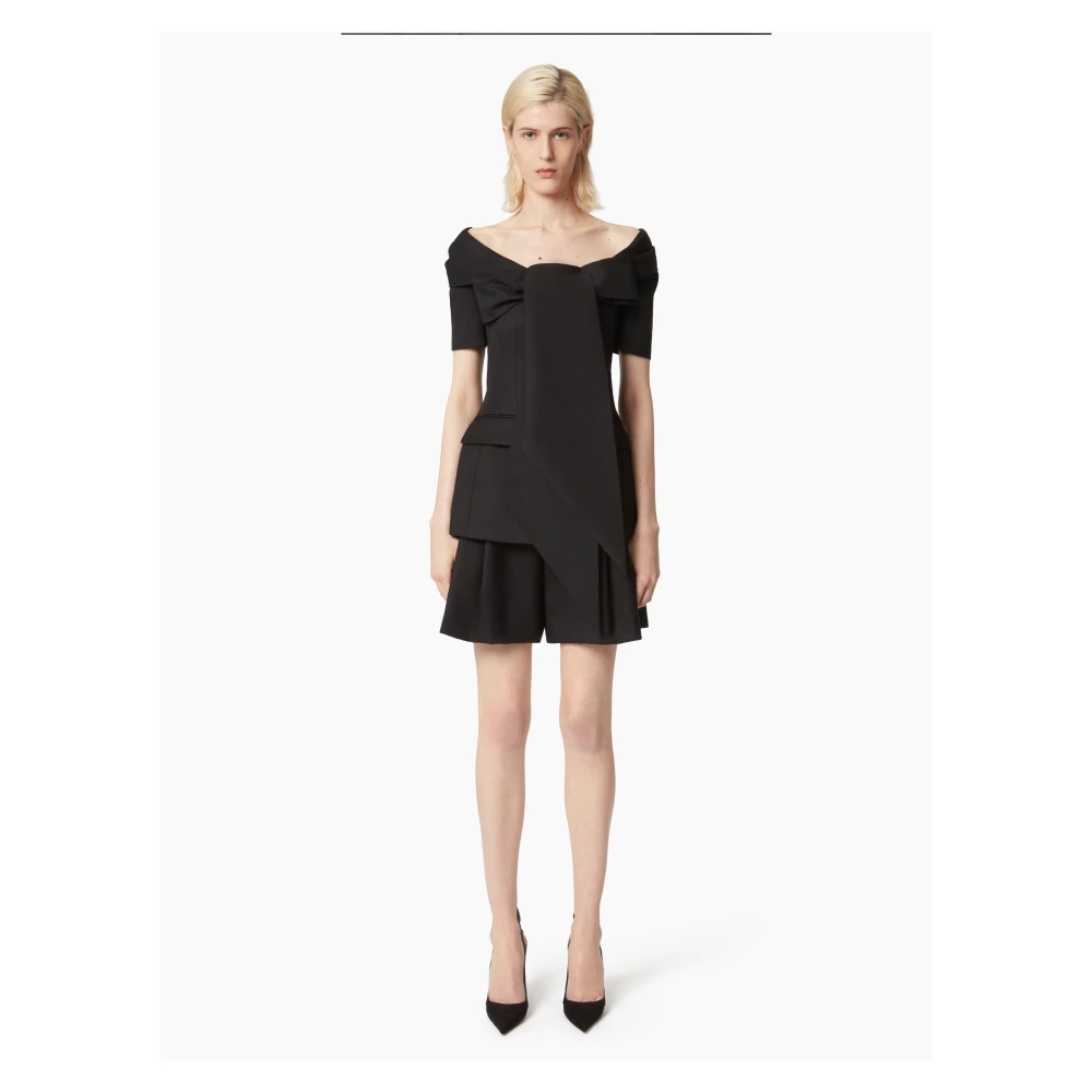 Nina Ricci Wijd Geplisseerd Black Dames