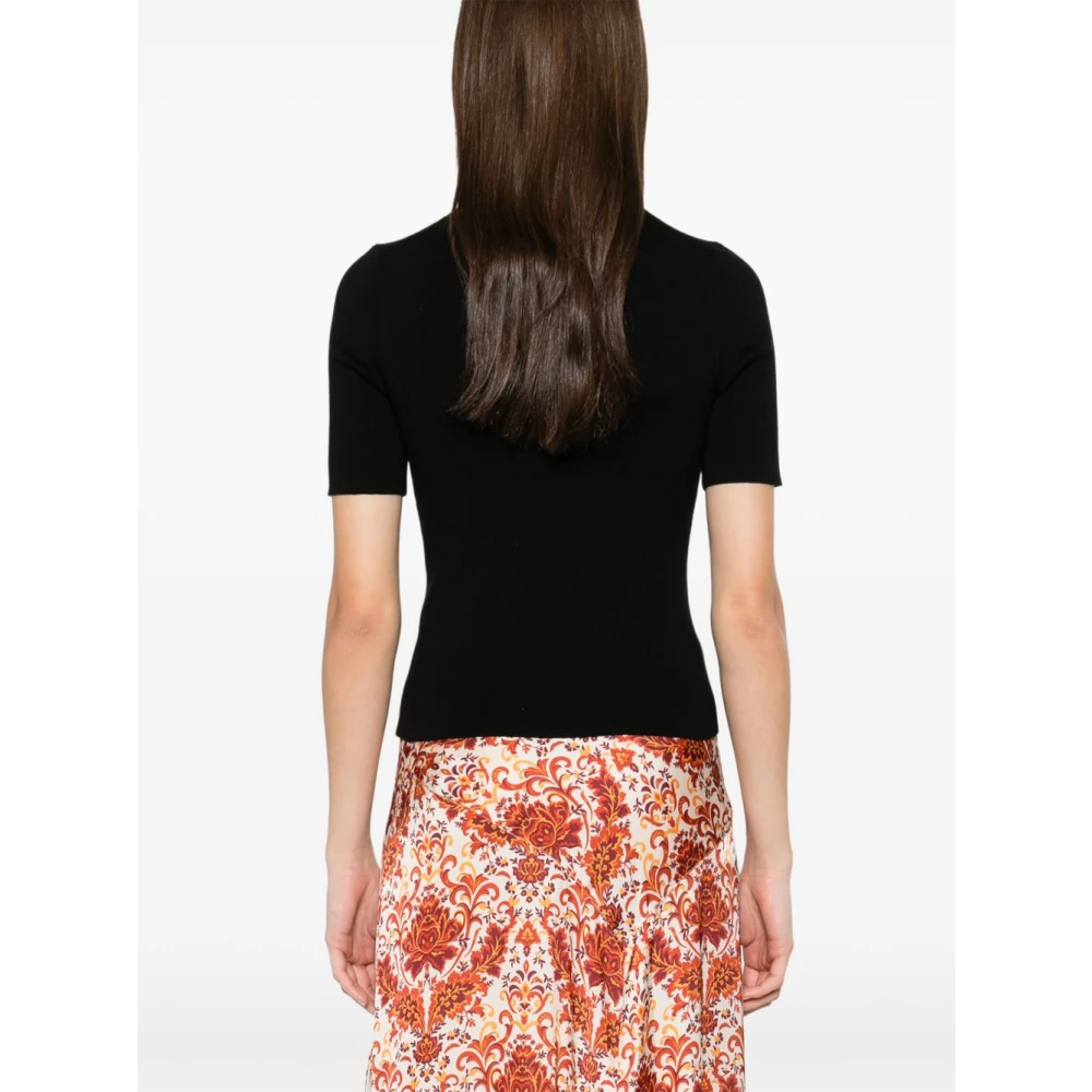 Paco Rabanne Zwarte T-shirts en Polos Black Dames