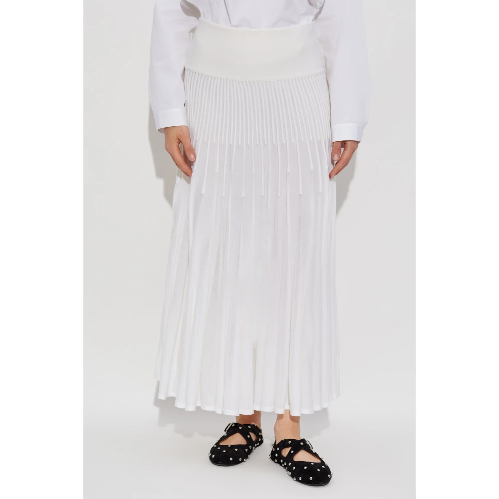Alaïa Wollen rok White Dames
