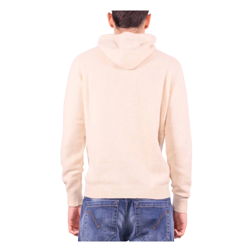 Roberto Collina Beige Trui met Wolmix Beige Heren