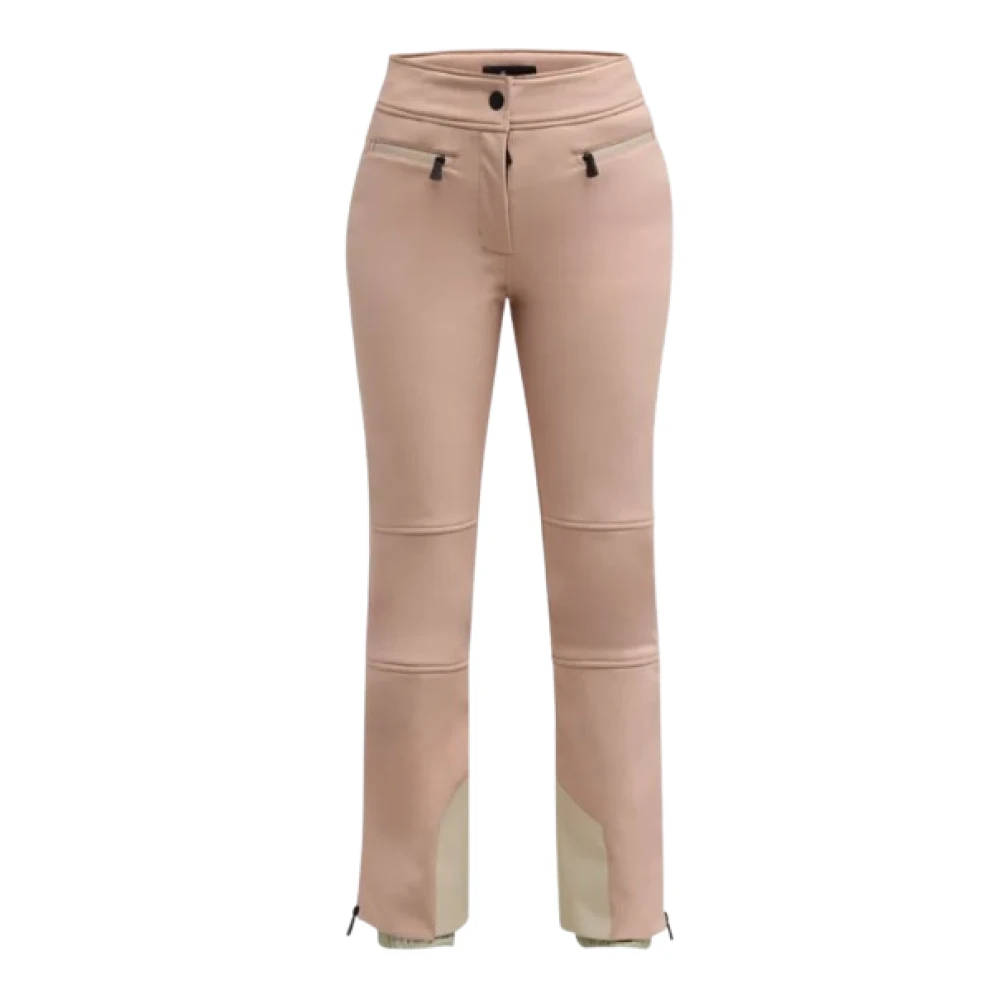 Moncler Stretch Ski Broek met Waterbestendige Kenmerken Pink Dames