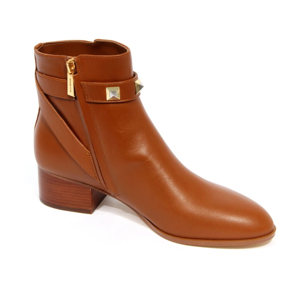 Michael Kors Brown Heeled Boots, Female, 3 Uk, Britton Ankle Boots