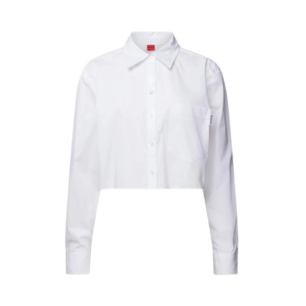 Hugo Boss Witte Damesblouse Ecarla White Dames