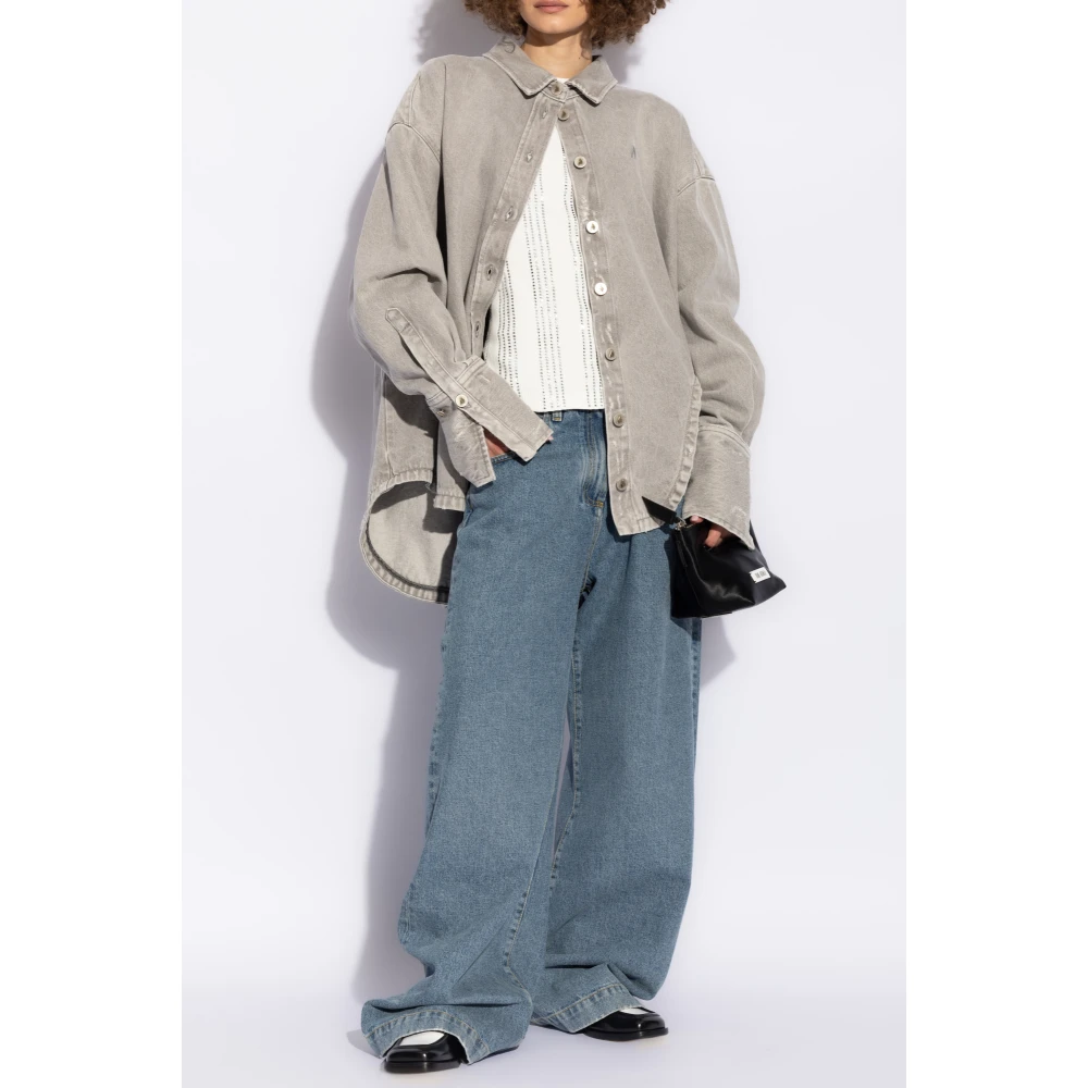 The Attico Denim overhemd Gray Dames