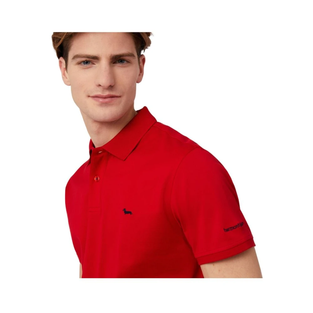 Harmont & Blaine Korte Mouw Polo Red Heren