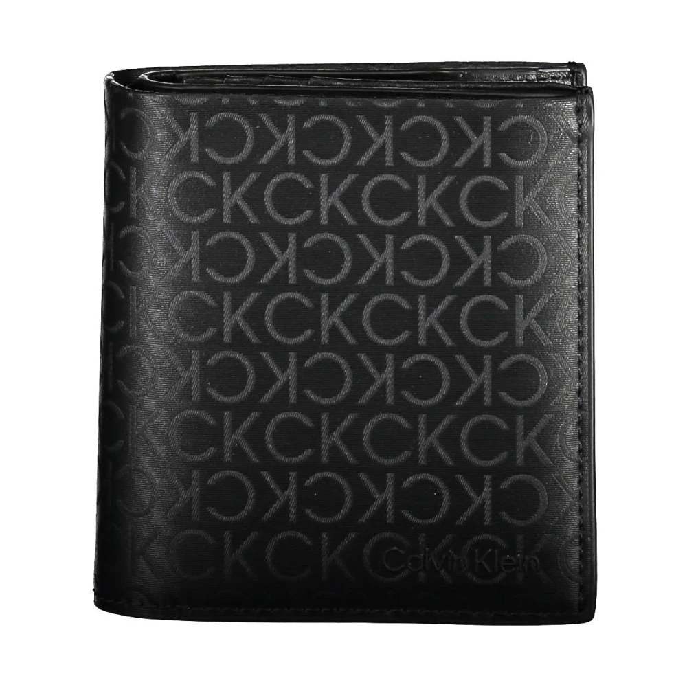 Calvin Klein Men's Black Wallet Rfid Blocking Contrast Details