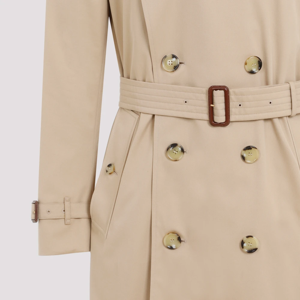 Burberry Katoenen Trenchcoat Beige Heren