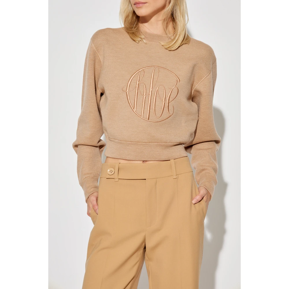 Chloé Wollen trui Brown Dames