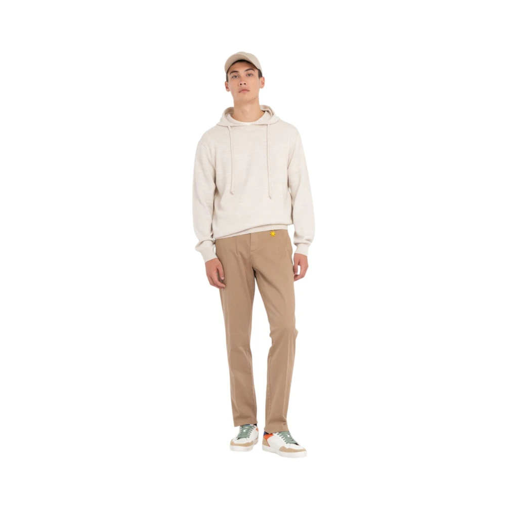 Manuel Ritz Slim Fit Dress Pants Brown Heren