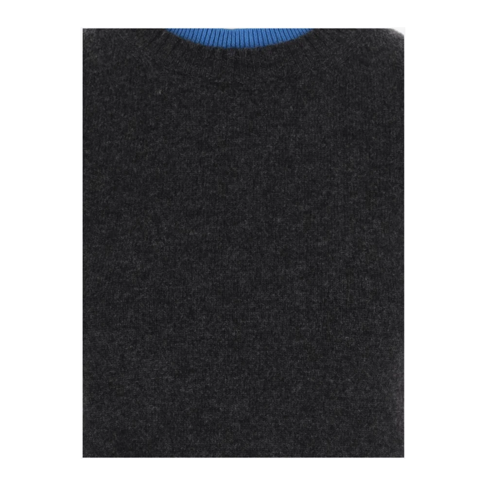 pinko Wol Cashmere Crew Neck T-shirt Gray Dames