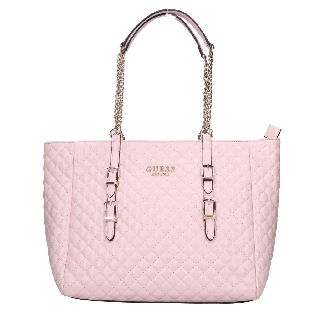 Guess Ecopelle Tote Bag Pink, Dam