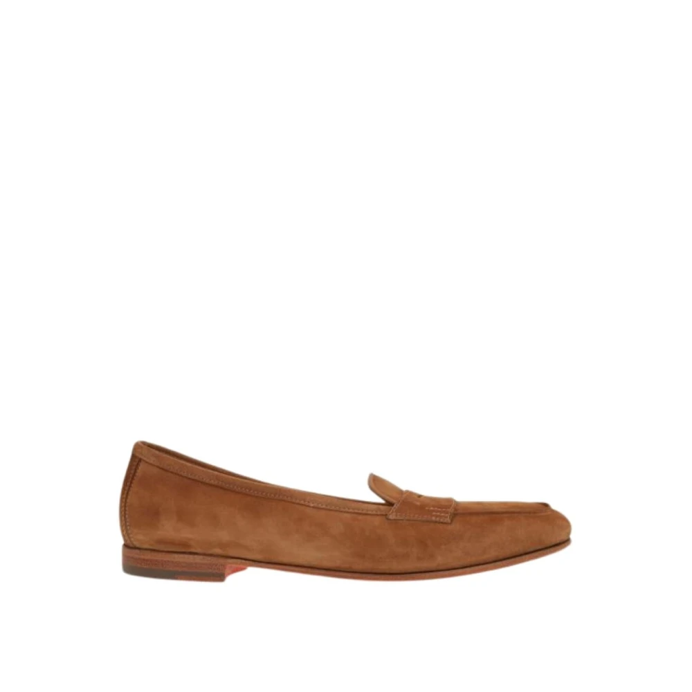 Santoni Women's Brown Carla Loafer - Loafers - 6 Uk - Shoes