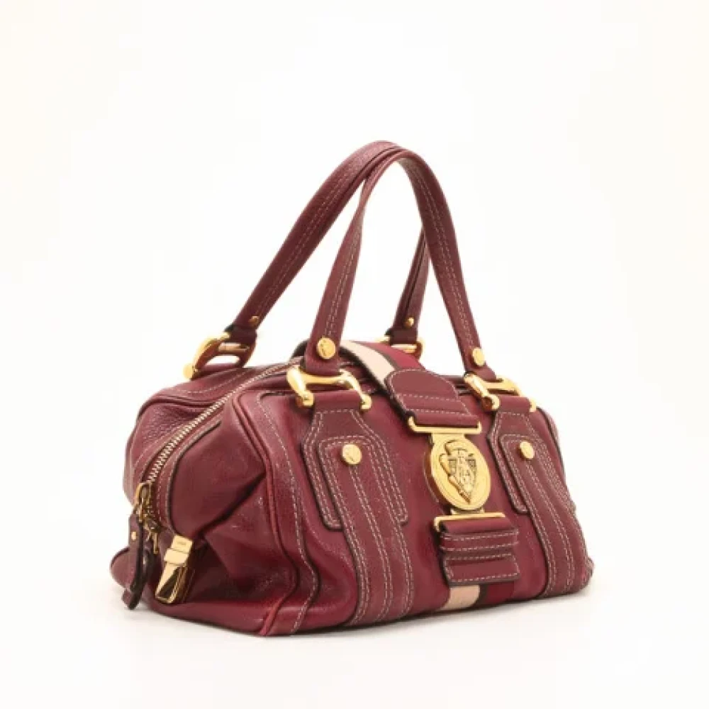 Gucci Vintage Pre-owned Leather gucci-bags Red Dames