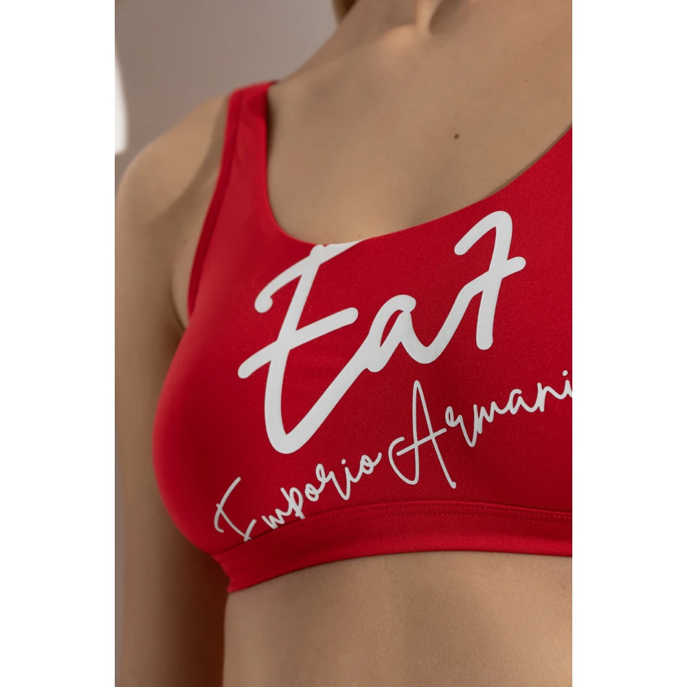 Emporio Armani EA7 Tweedelig badpak Red Dames