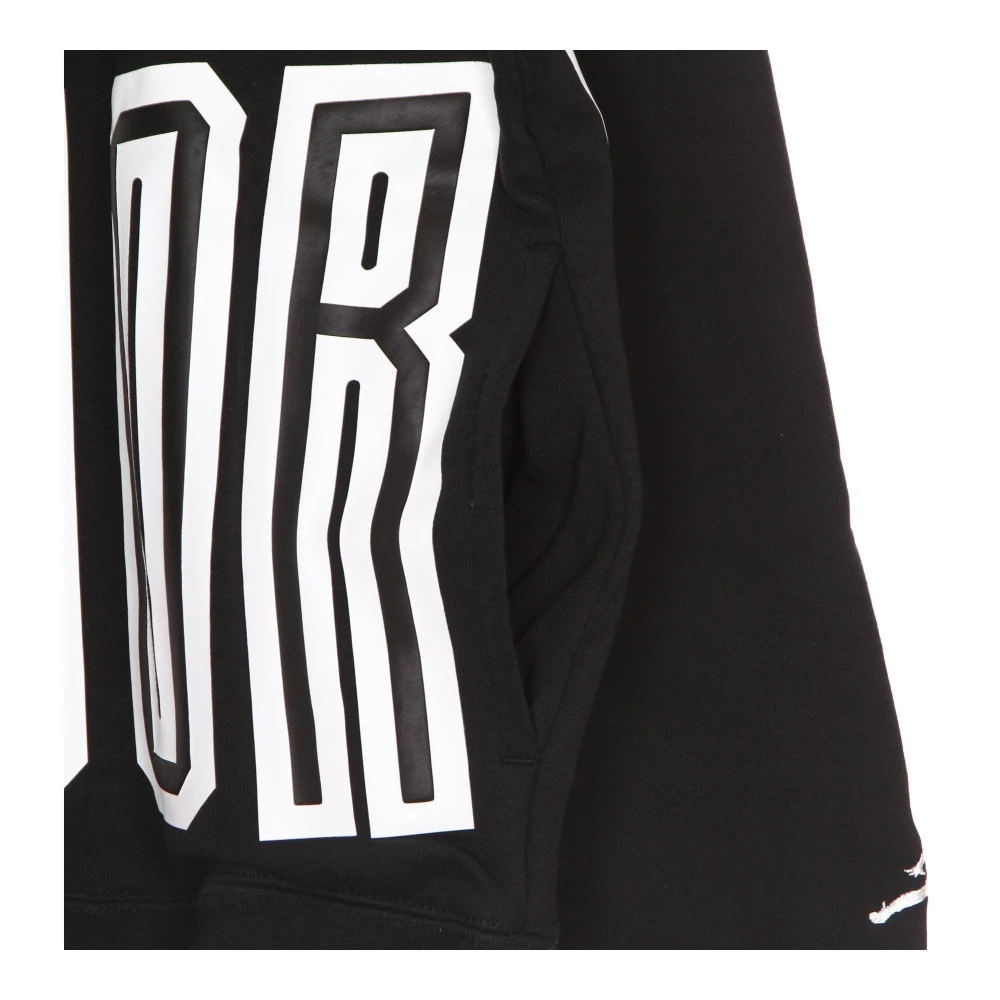Jordan Hybride Fleece Pullover Hoodie Zwart Black Heren