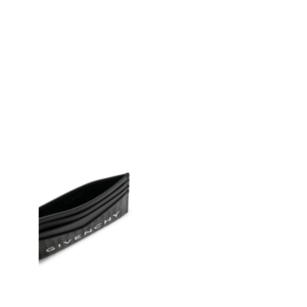 Givenchy Zwarte 4G Logo Kaarthouder Portemonnee Black Heren