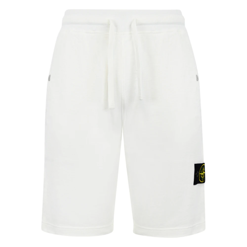 Stone Island Casual zomer bermuda shorts White Heren