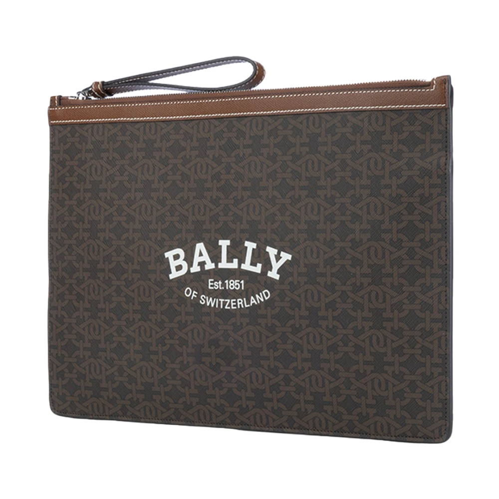 Bally Borse Clutch Brown Heren