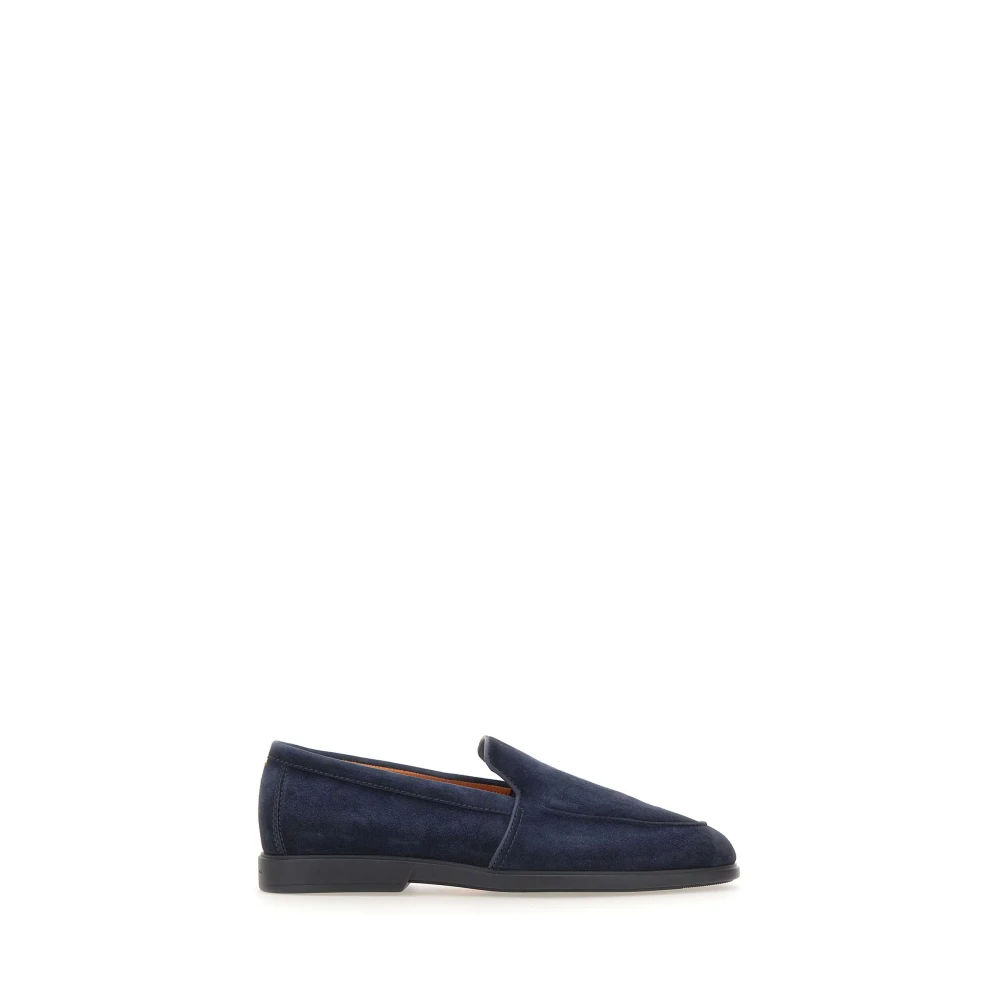 Santoni Men's Blue Malibu Loafer - Loafers - 9 Uk - Shoes