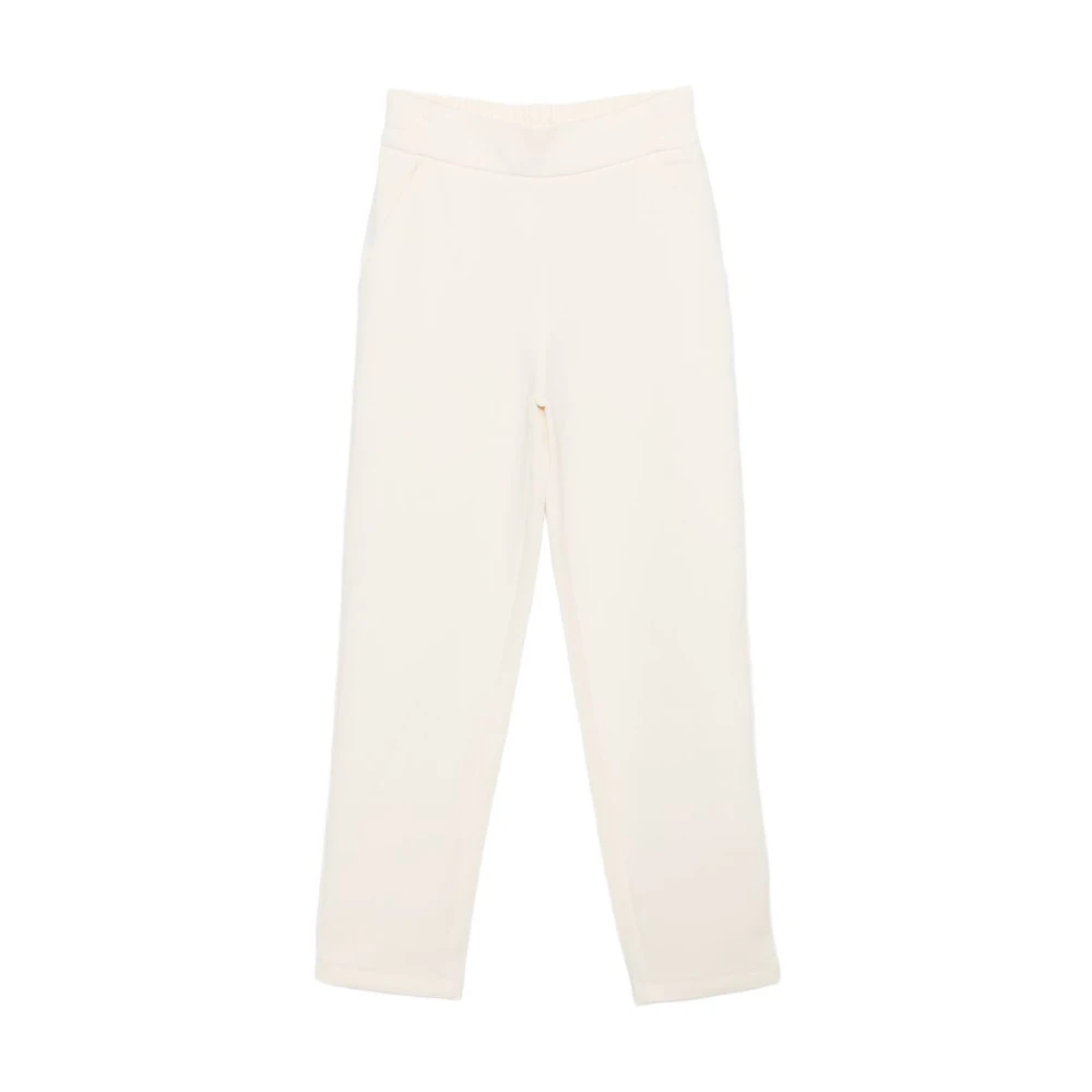 Emporio Armani Women's Beige Comfort Double Jersey Trousers