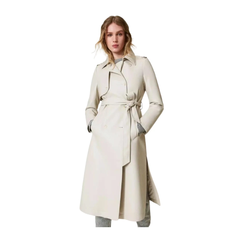 Twinset Chic Trench Coat Beige Dames