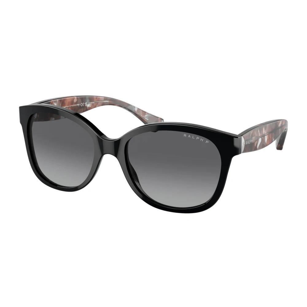 Ralph By Ralph Lauren , Shiny Black Polarized Sunglasses Polarized Gradient Grey lenses, RA5191 5001T3, Mojo Glasses - Image 5