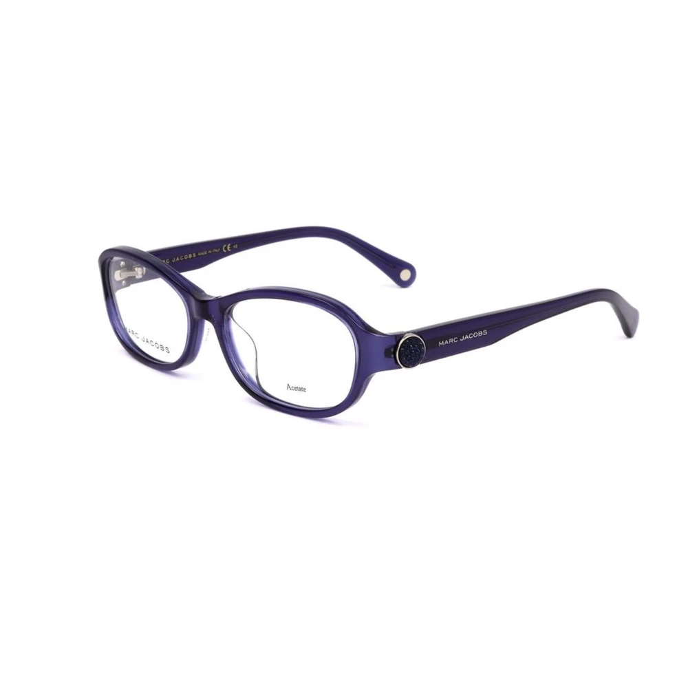 Marc Jacobs Transparante Blauwe Acetaatframebril Blue Dames