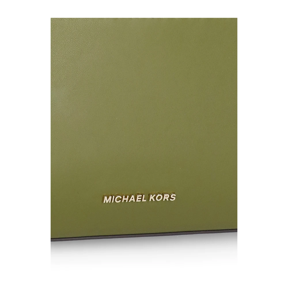 Michael Kors Groene Leren Handtas met Afneembare Band Green Dames