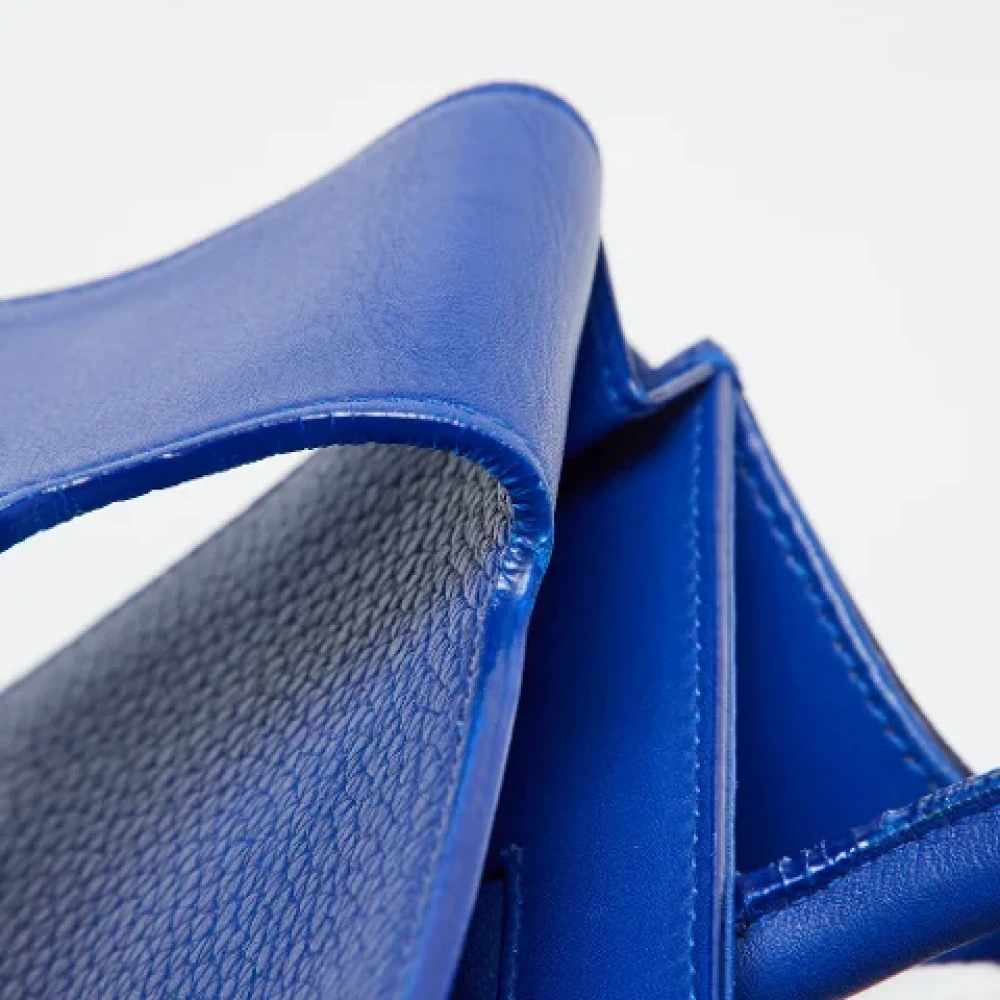 Dior Vintage Pre-owned Leather dior-bags Blue Dames