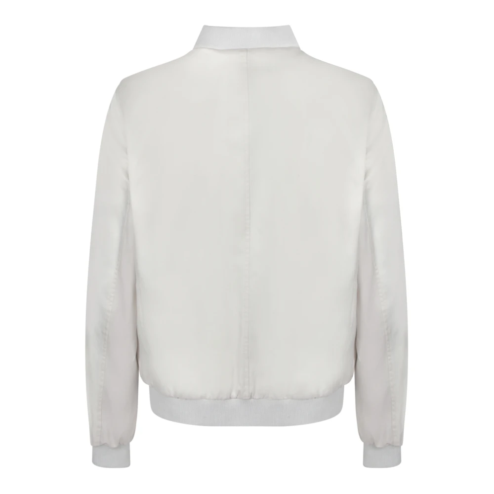 Moorer Beige Bomberjack Katoenmix Beige Heren