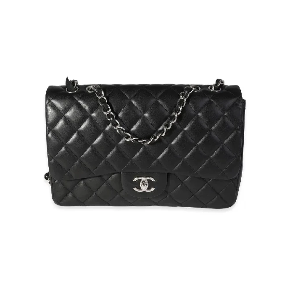 Chanel Vintage Pre-owned Leather crossbody-bags Zwart Dames