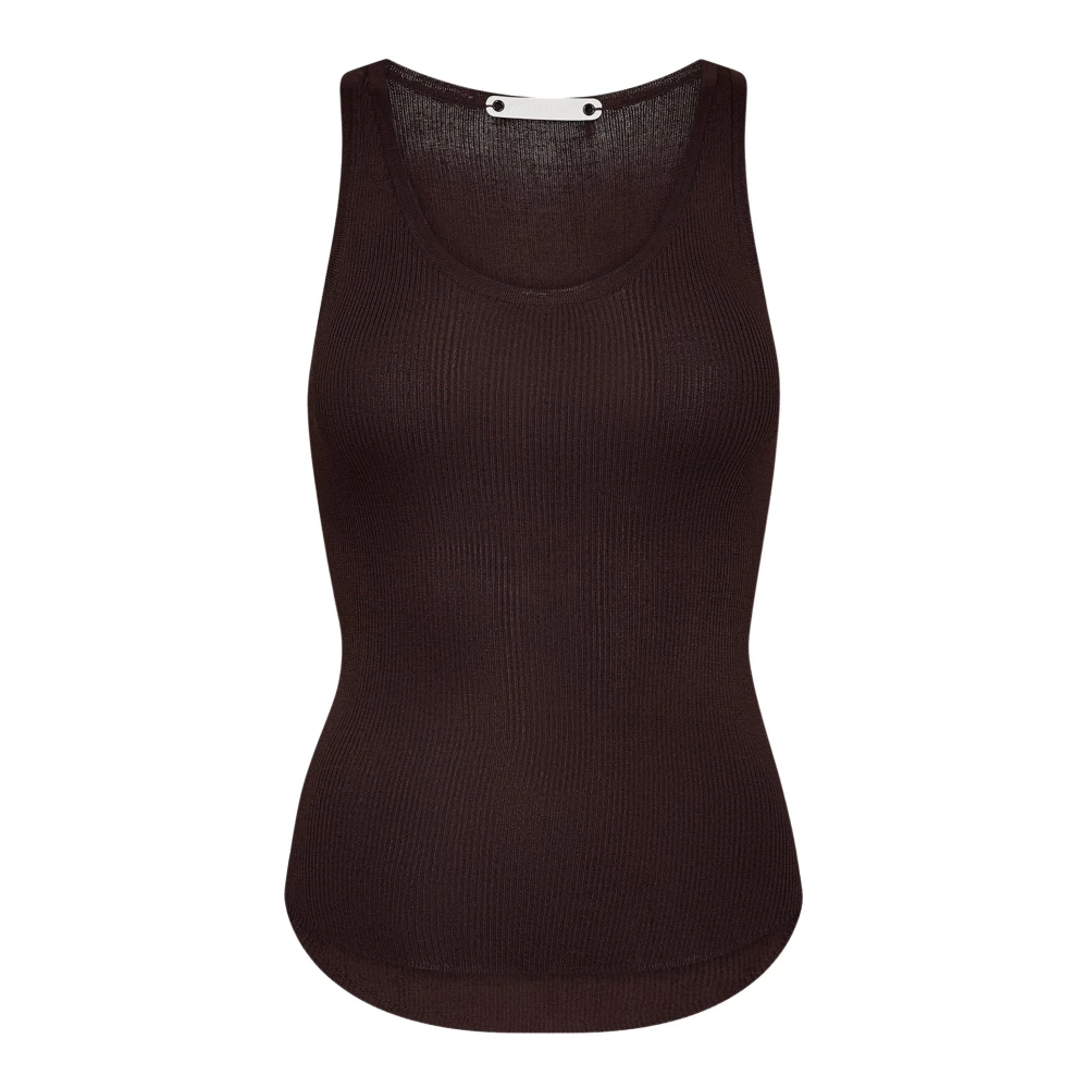 Co'couture Women's Brown Sleeveless Tops, Xl, Sleeveless Tops