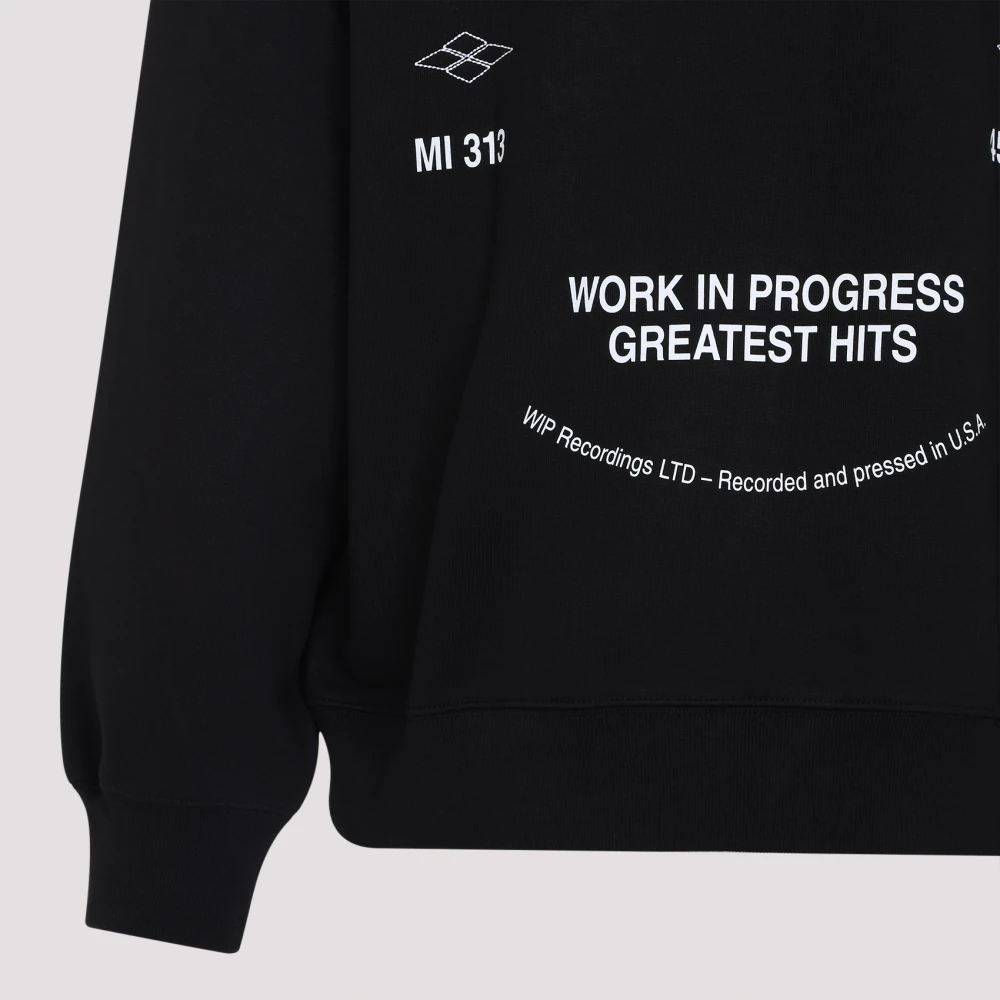 Carhartt WIP Zwart Witte Hoodie Black Heren