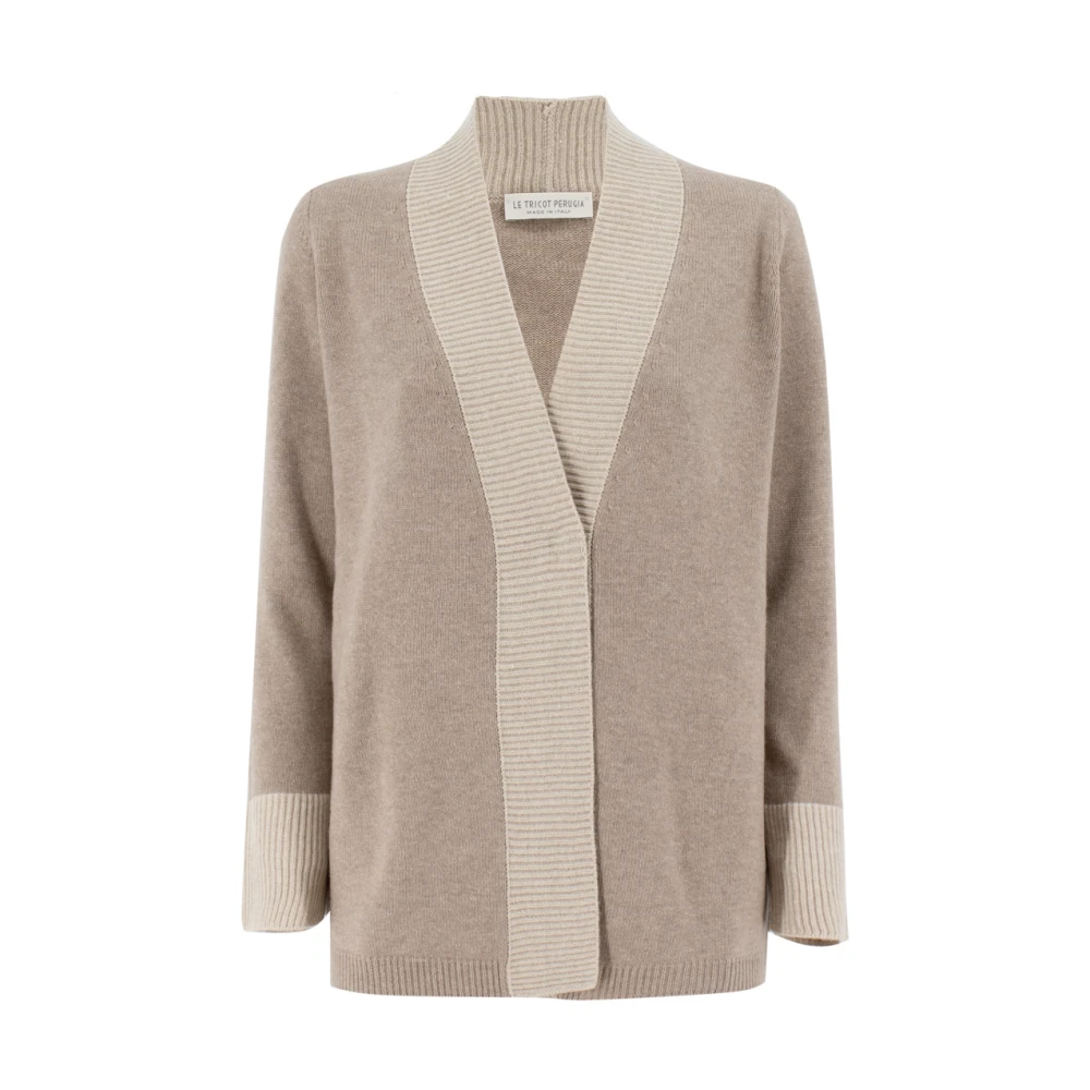 Le Tricot Perugia Cardigan Beige Dames