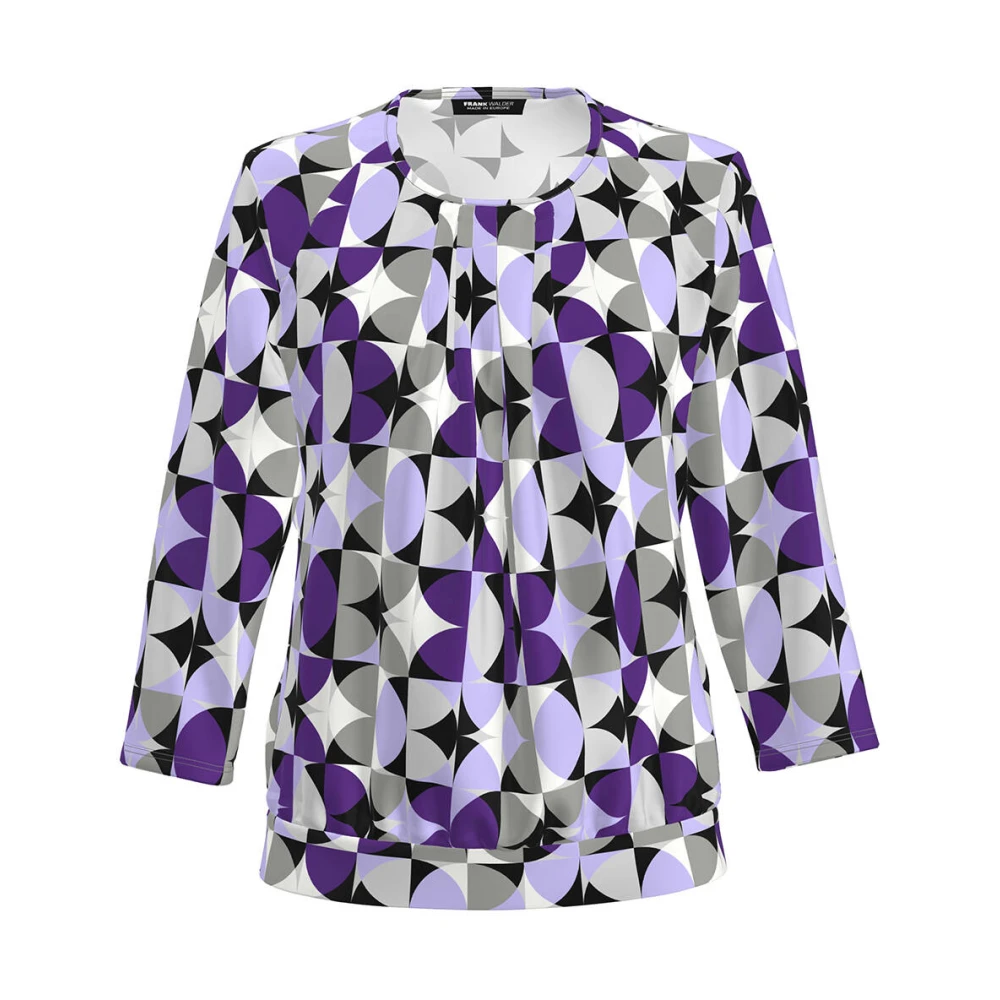 Frank Walder Lange Mouw Blouse Shirt Multicolor Dames