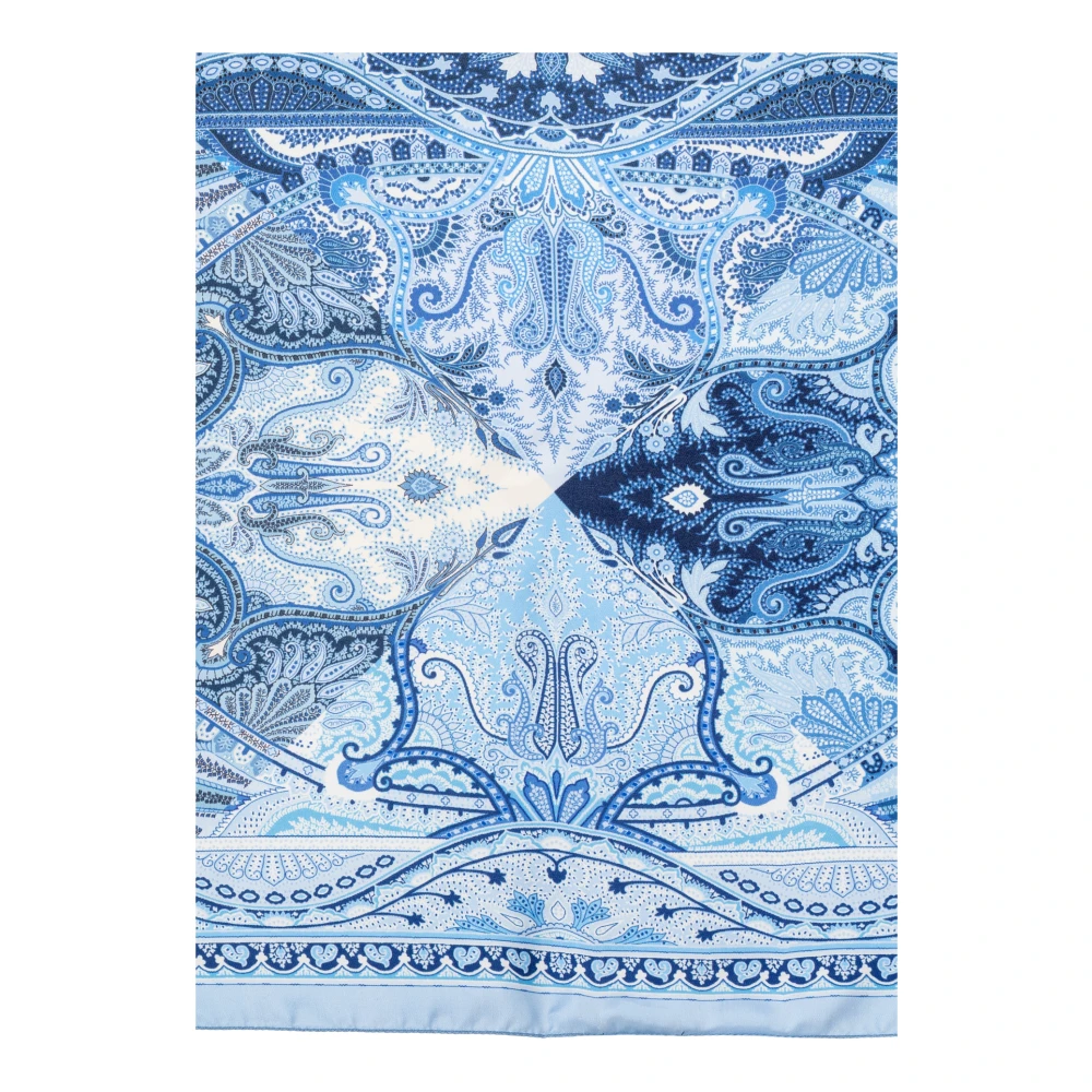 ETRO Zijden pochet Blue Heren