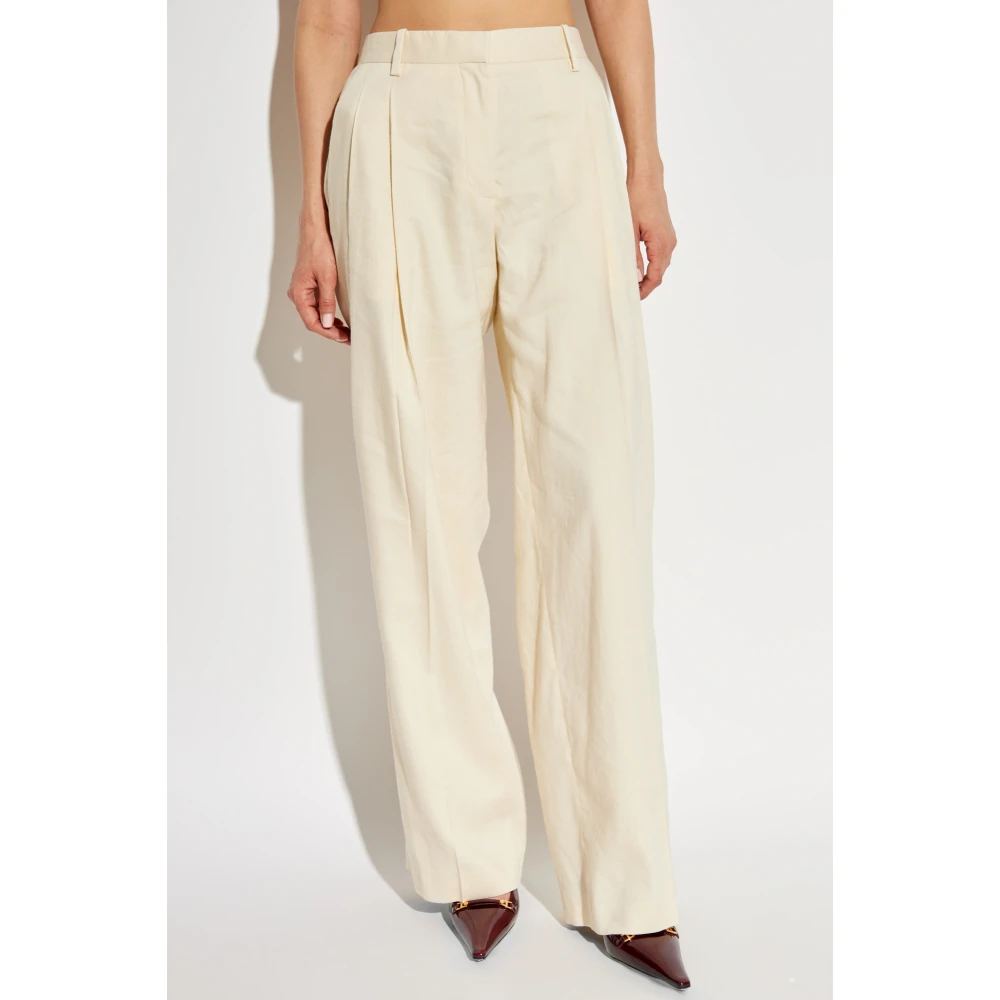 Helmut Lang Linnen broek Beige Dames
