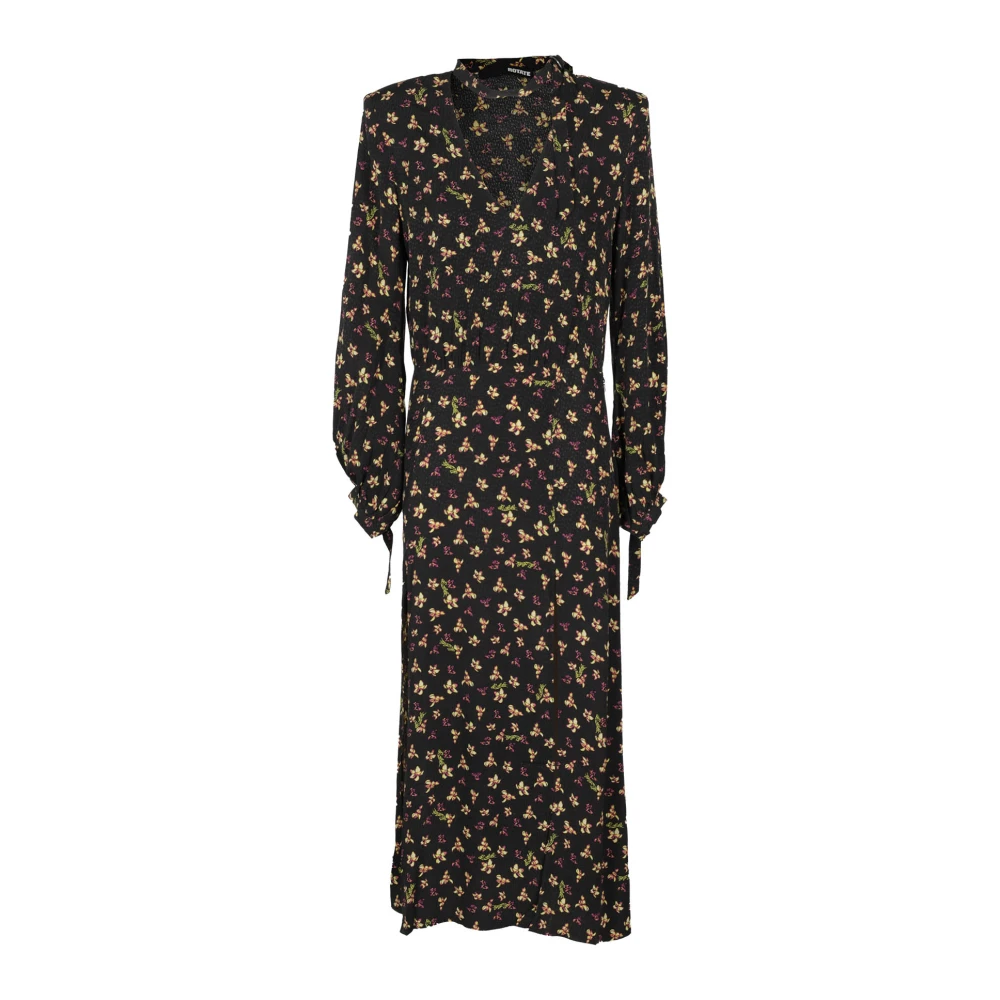 Rotate Birger Christensen Elegante Midi Split Jurk Multicolor Dames
