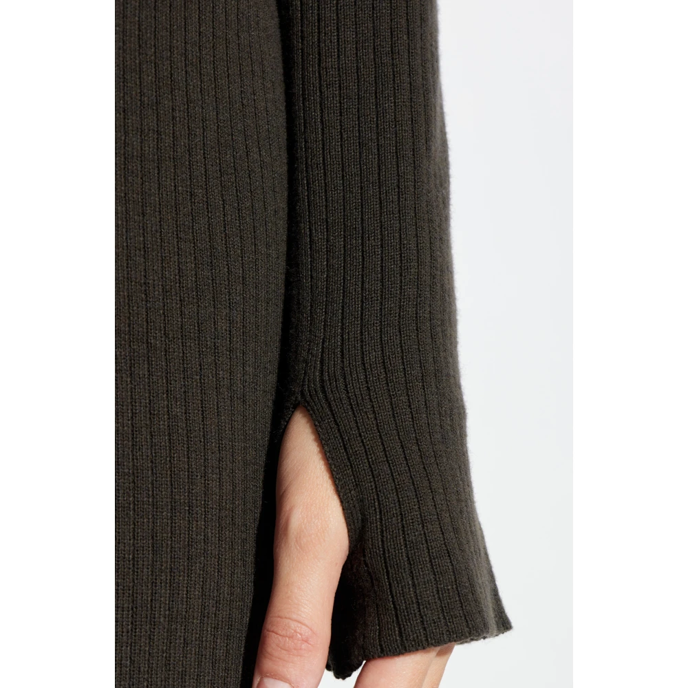 Courrèges Geribbelde jurk Brown Dames