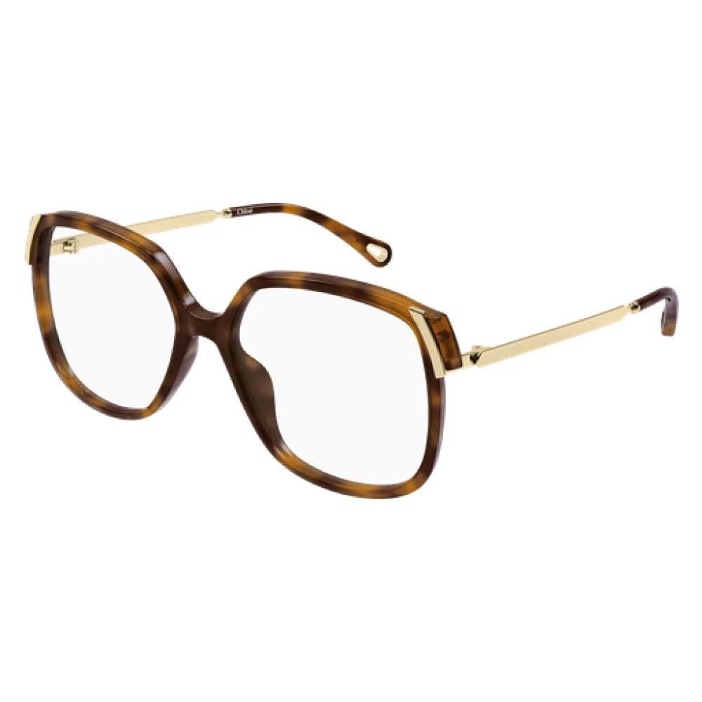 Chloé Donna Ch0287o 007 Montature Da Vista Acetato Havana Trasparente Squadrata - Immagine 4