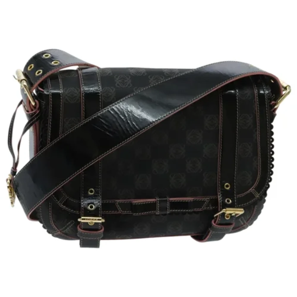 Loewe Pre-owned Leather shoulder-bags Black Dames
