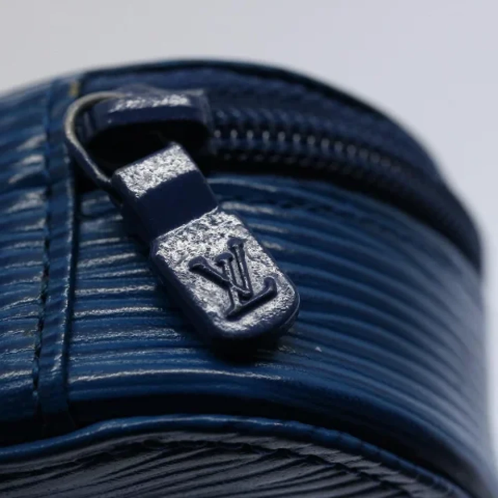 Louis Vuitton Vintage Pre-owned Leather pouches Blue Dames
