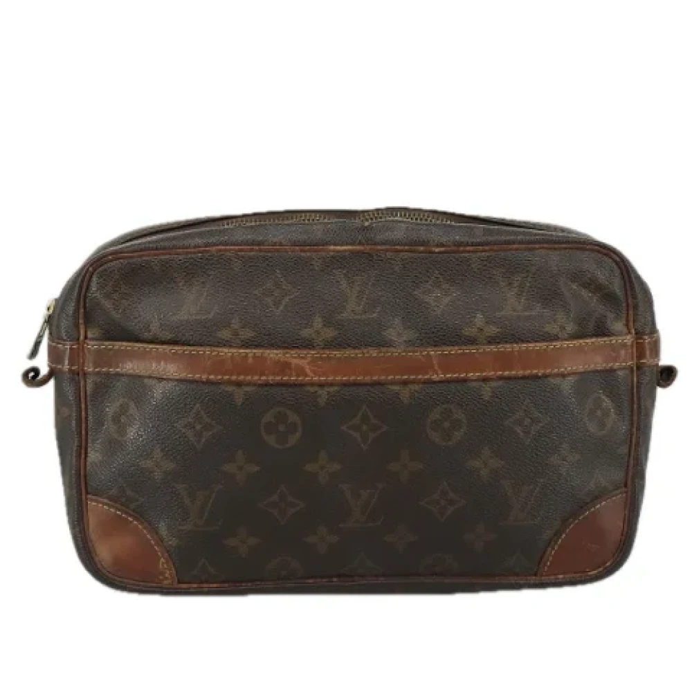 Louis Vuitton Vintage Pre-owned Canvas clutches Brown Dames