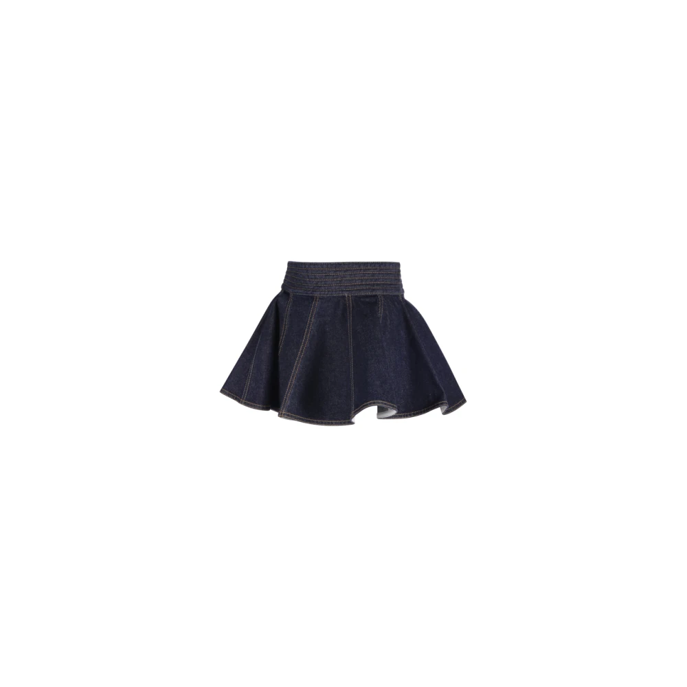 Alaïa Denim Riem Rok Accessoire Blue Dames