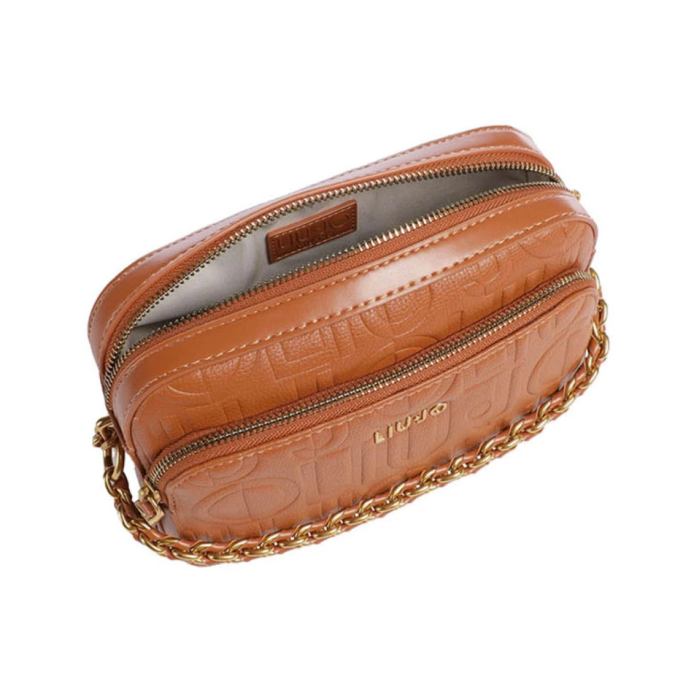 Liu Jo Bruine Schoudertas met Gouden Details Brown Dames