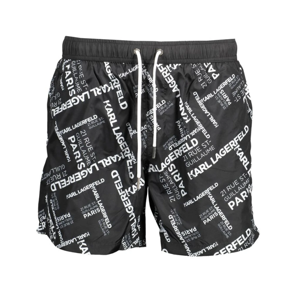 Karl Lagerfeld Men's Black Medium Sea Boxer - Beachwear - S - Swimwear