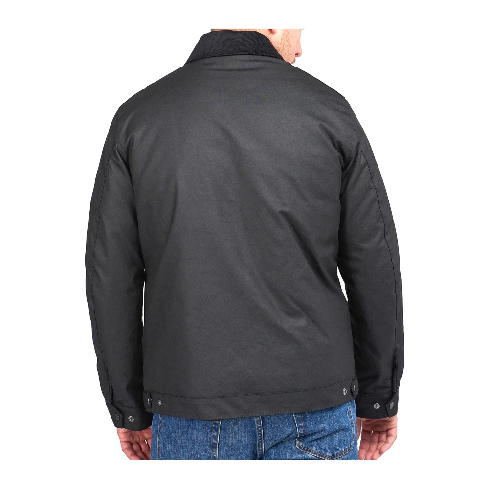 Barbour Workers Wax Jacket Black Heren