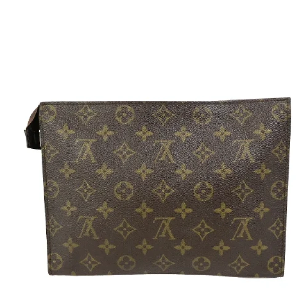 Louis Vuitton Vintage Pre-owned Fabric clutches Brown Dames